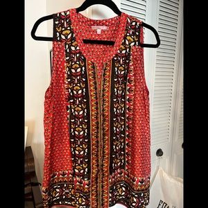 Island party time. Calypso St. Barth beautiful draped handkerchief silk top